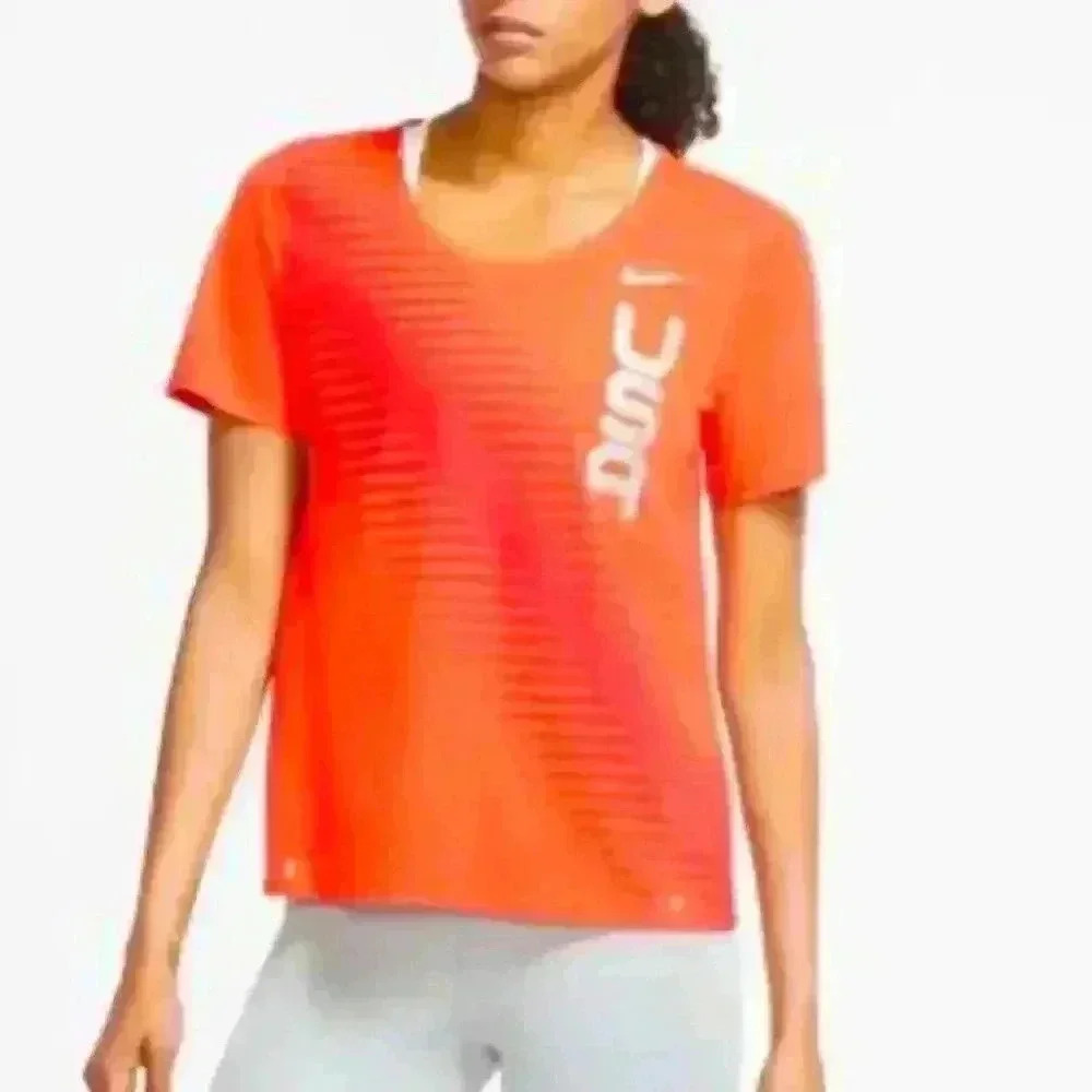 NWT Women's Nike USA City Sleek Short Sleeve Top Sz M
